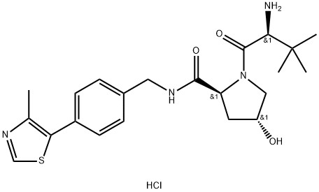 (S,R,S)-AHPC盐酸盐结构式