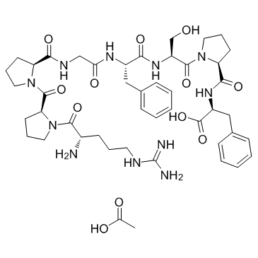 [Des-Arg9]-Bradykinin acetate structure