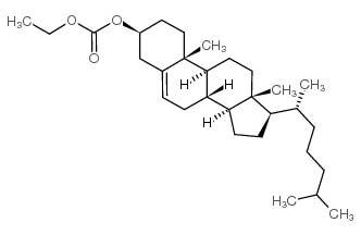 Cholest-5-en-3-ol (3b)-, 3-(ethyl carbonate) Structure