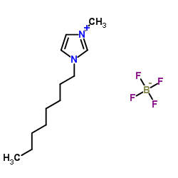 1-辛基-3-甲基咪唑四氟硼酸盐结构式