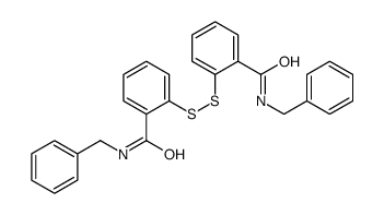 N-benzyl-2-[[2-(benzylcarbamoyl)phenyl]disulfanyl]benzamide结构式