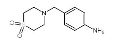 4-(4-氨基苄基)硫代吗啉1,1-二氧化物结构式