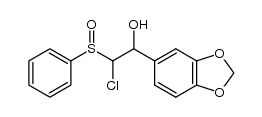 1-(benzo[d][1,3]dioxol-5-yl)-2-chloro-2-(phenylsulfinyl)ethanol Structure