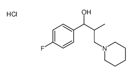 1-(4-fluorophenyl)-2-methyl-3-piperidin-1-ylpropan-1-ol,hydrochloride Structure