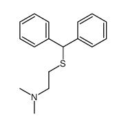 2-benzhydrylsulfanyl-N,N-dimethylethanamine结构式