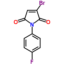 3-Bromo-1-(4-fluorophenyl)-1H-pyrrole-2,5-dione结构式