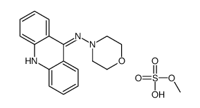 N-acridin-9-ylmorpholin-4-amine,methyl hydrogen sulfate Structure