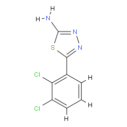 5-(2,3-二氯苯基)-1,3,4-噻二唑-2-胺结构式