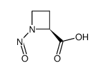N-亚硝基-L-氮杂环丁烷-2-羧酸结构式