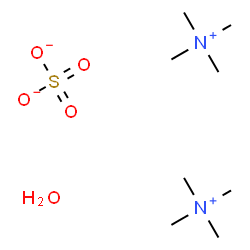 Tetramethylammonium sulfate hydrate structure