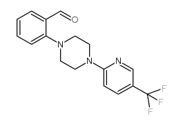 2-(4-[5-(三氟甲基)-2-吡啶]哌嗪)苯甲醛结构式