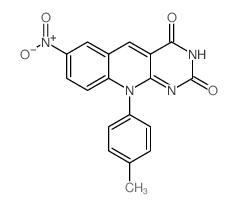 10-(4-methylphenyl)-7-nitropyrimido[4,5-b]quinoline-2,4-dione Structure