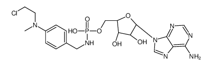 Amp-4-(N-2-chloroethyl-N-methylamino)benzylamidate结构式