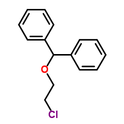 Benzhydryl 2-chloroethyl ether Structure