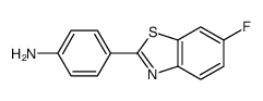 4-(6-Fluorobenzo[d]thiazol-2-yl)benzenamine结构式