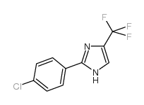 2-(4-氯苯基)-4-三氟甲基-1H-咪唑结构式
