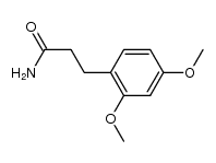 3-(2,4-dimethoxy-phenyl)-propionic acid amide结构式
