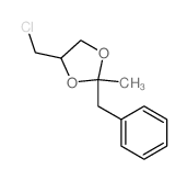 1,3-Dioxolane,4-(chloromethyl)-2-methyl-2-(phenylmethyl)- Structure