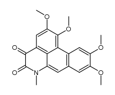 6-Methyl-1,2,9,10-tetramethoxy-4H-dibenzo[de,g]quinoline-4,5(6H)-dione Structure