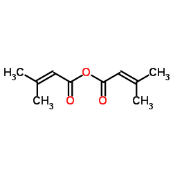 3-methylbut-2-enoyl 3-methylbut-2-enoate Structure