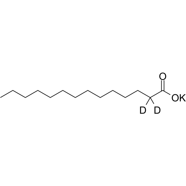 十四酸钾-D2结构式