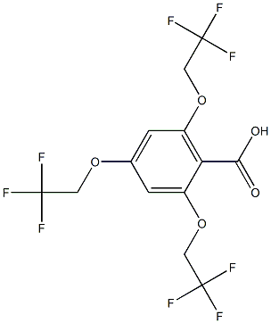 2,4,6-Tris-(2,2,2-trifluoro-ethoxy)-benzoic acid Structure
