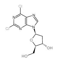 2,6-二氯嘌呤-2'-脱氧核苷结构式