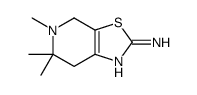 5,6,6-trimethyl-4,7-dihydro-[1,3]thiazolo[5,4-c]pyridin-2-amine结构式