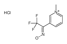 (NZ)-N-[2,2,2-trifluoro-1-(1-methylpyridin-1-ium-3-yl)ethylidene]hydroxylamine,chloride结构式