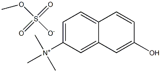 N,N,N-三甲基-2-胺基-7-羟基萘,硫酸甲酯盐(1:1)结构式