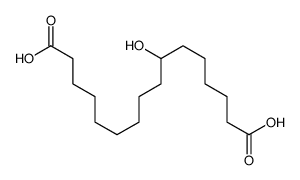 7-hydroxyhexadecanedioic acid Structure