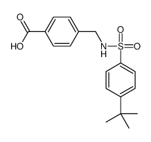 4-([[(4-叔丁基苯基)磺酰基]氨基]甲基)苯甲酸结构式