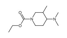 1-carbethoxy-4-dimethylamino-3-methylpiperidine Structure