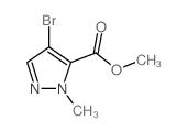 4-溴-1-甲基-1H-吡唑-5-羧酸甲酯结构式