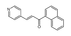 1-naphthalen-1-yl-3-pyridin-4-ylprop-2-en-1-one结构式