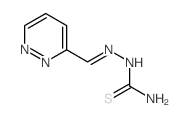 (pyridazin-3-ylmethylideneamino)thiourea结构式