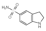 2,3-二氢-1H-吲哚-5-磺酸酰胺结构式