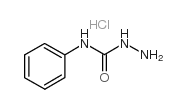 Hydrazinecarboxamide,N-phenyl-, hydrochloride (1:1) Structure