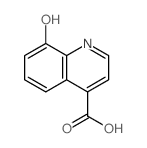 4-Quinolinecarboxylicacid, 8-hydroxy- Structure