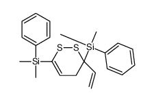 [3-[dimethyl(phenyl)silyl]-3-ethenyl-4H-dithiin-6-yl]-dimethyl-phenylsilane Structure