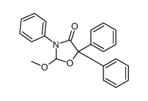 2-Methoxy-3,5,5-triphenyloxazolidin-4-one Structure