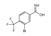3-bromo-4-(trifluoromethyl)benzamide Structure