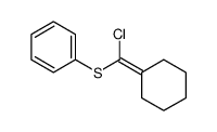 [chloro(cyclohexylidene)methyl]sulfanylbenzene Structure