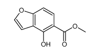 5-Benzofurancarboxylic acid, 4-hydroxy-, methyl ester structure