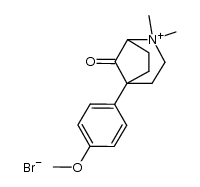 5-(4-methoxyphenyl)-2-methyl-8-oxo-2-azabicyclo[3.2.1]octane methobromide Structure