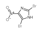 2,4-二溴-5-硝基-1H-咪唑结构式