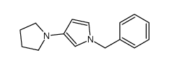1-benzyl-3-pyrrolidin-1-ylpyrrole结构式