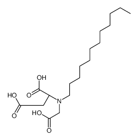(2S)-2-[carboxymethyl(dodecyl)amino]butanedioic acid Structure