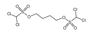 Dichloro-methanesulfonic acid 4-(dichloro-methanesulfonyloxy)-butyl ester Structure