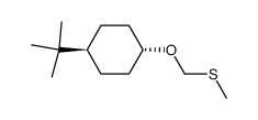 trans-4-tert-Butyl-1-methylthiomethoxycyclohexan Structure